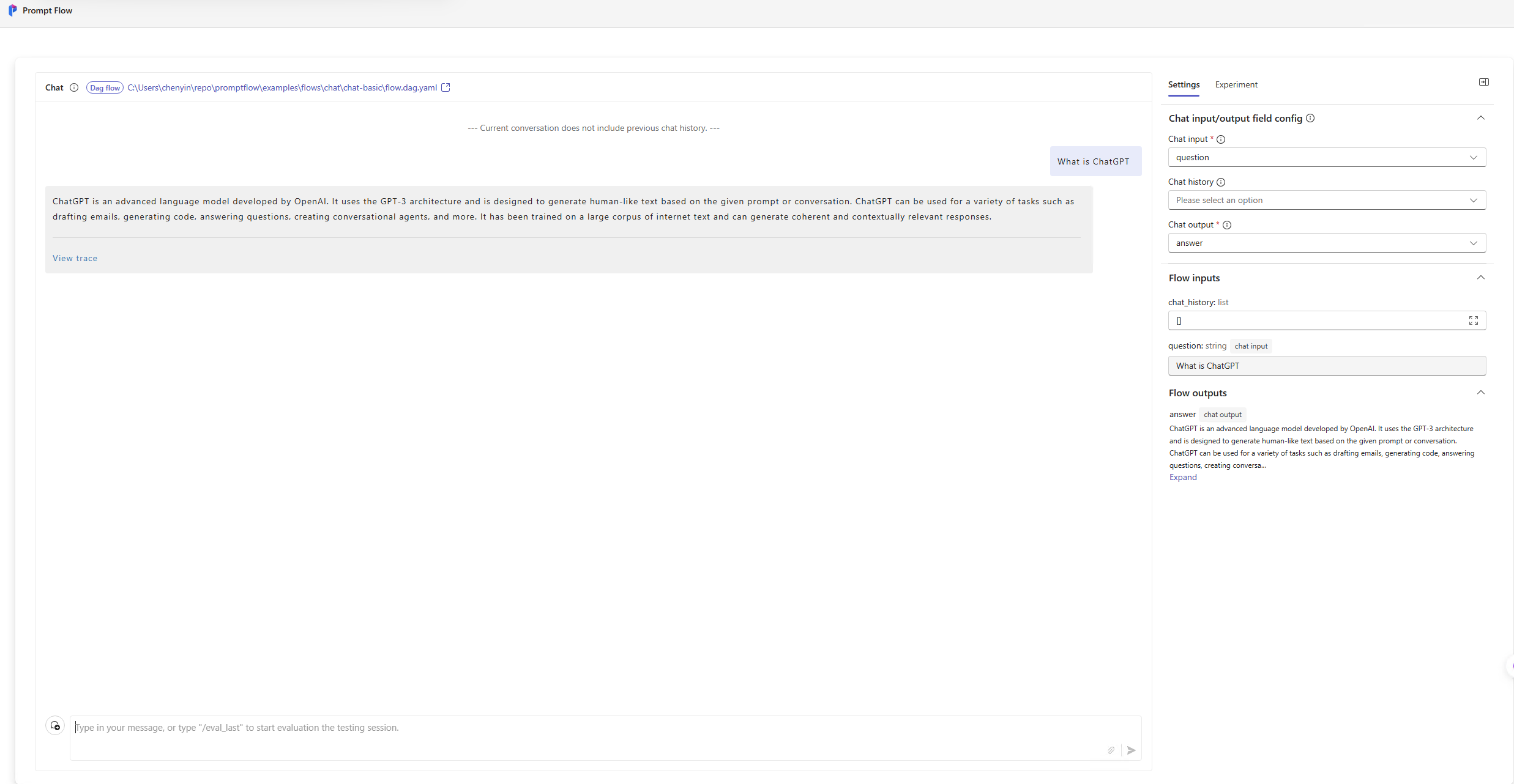 chat-basic-dag-flow